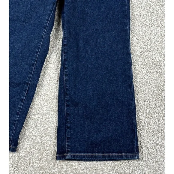 Judy Blue Jeans Womens 9/29 Blue Denim Wide Leg High Rise Crop Stretch *28x23.5 - Picture 2 of 12